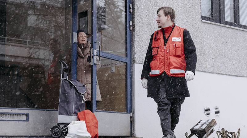 Vapaaehtoiset auttoivat koronakriisissä