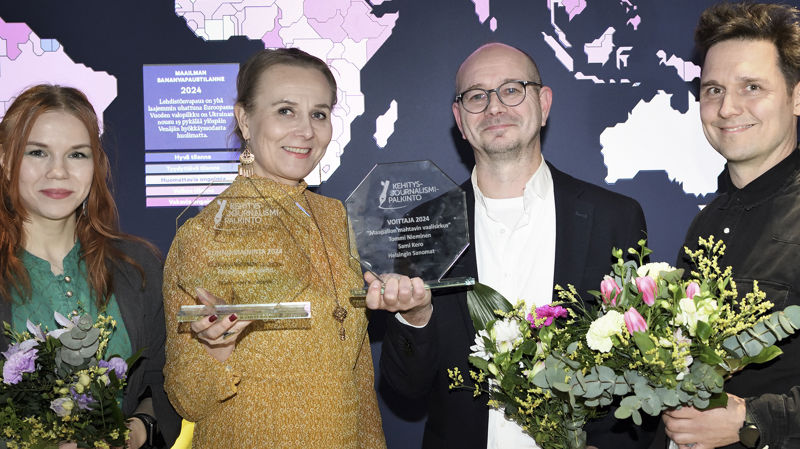 Ehdota kriiseistä ja konflikteista kertovaa journalismia kehitysjournalismin palkinnonsaajaksi