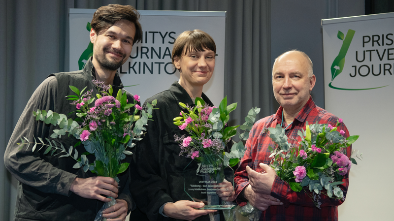 Kehitysjournalismipalkinto dokumentille, joka kuvaa yhteisön sinnikästä selviytymistaitoa